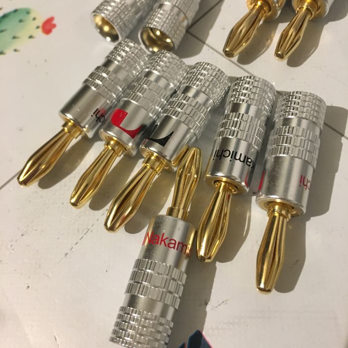 Wtyczki  bananowe nakamichi czincz  6par