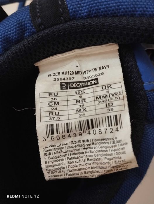 Botas de caminhada Quechua Tam. 38