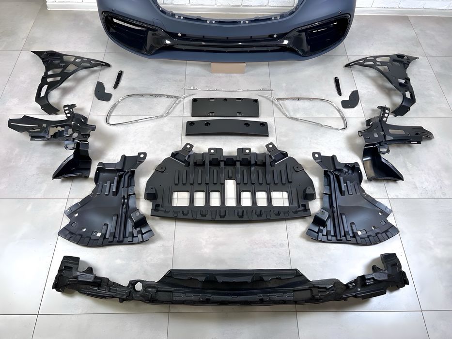 Рестайлинг обвес AMG S63 Mercedes W222 фары бампера пороги