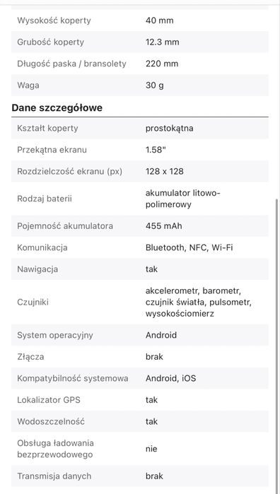 Smartwatch Fitbit Sense (czarny)