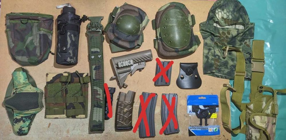 Material airsoft diverso