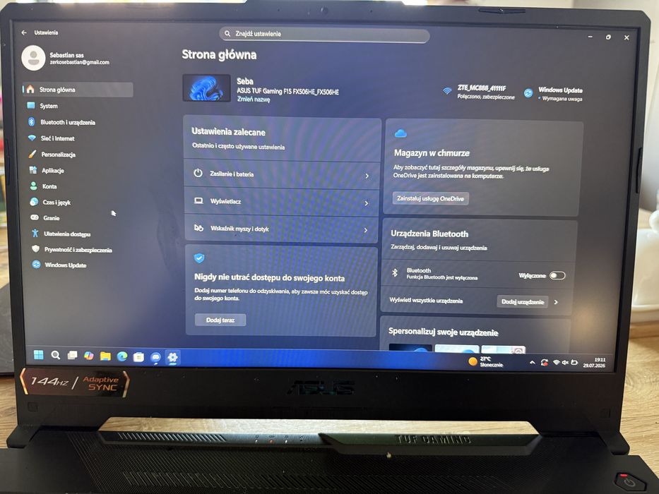 Laptop gamingowy Asus