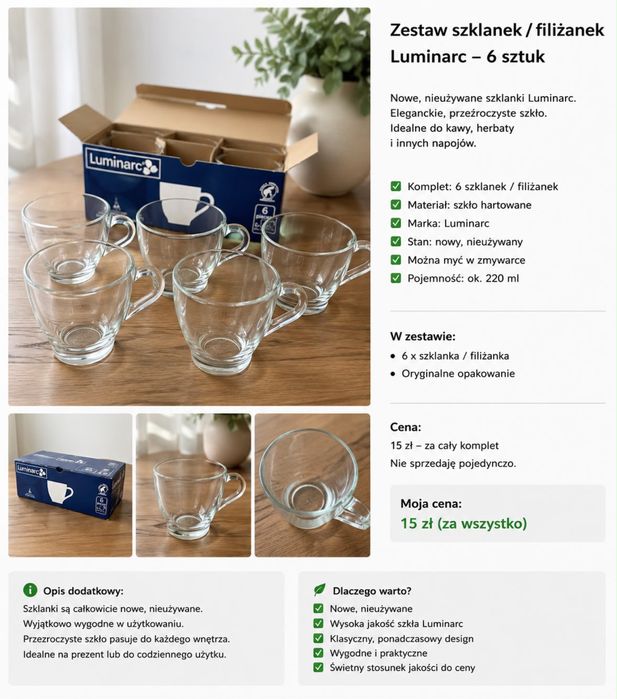Komplekt 4 krzeseł ,sprzęt kuchenny
