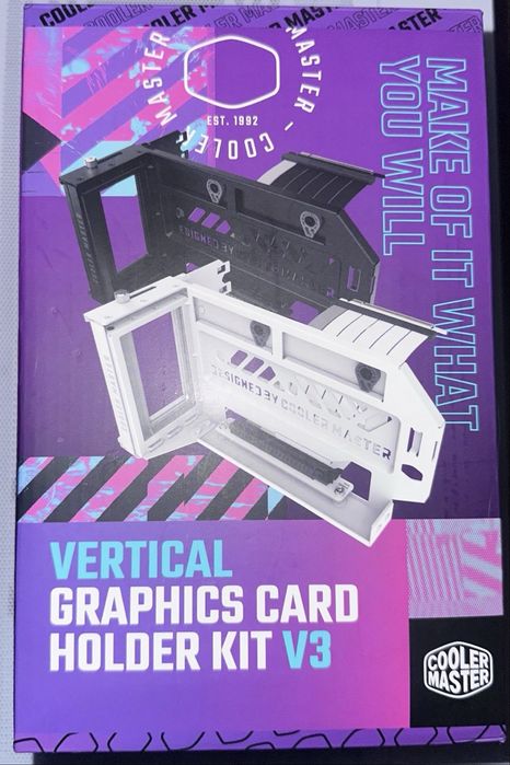 Вертикальний тримач Vertical Graphics Card Holder KIT V3 (White)