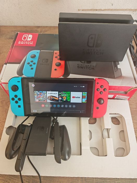 Nintendo switch V2 Bom estado com 3 Jogos