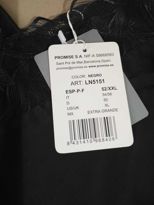 Camisa e Robe de noite - Black