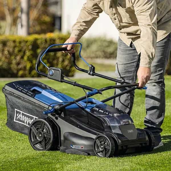 Акумуляторна газонокосарка scheppach BC-MP430-X електро
