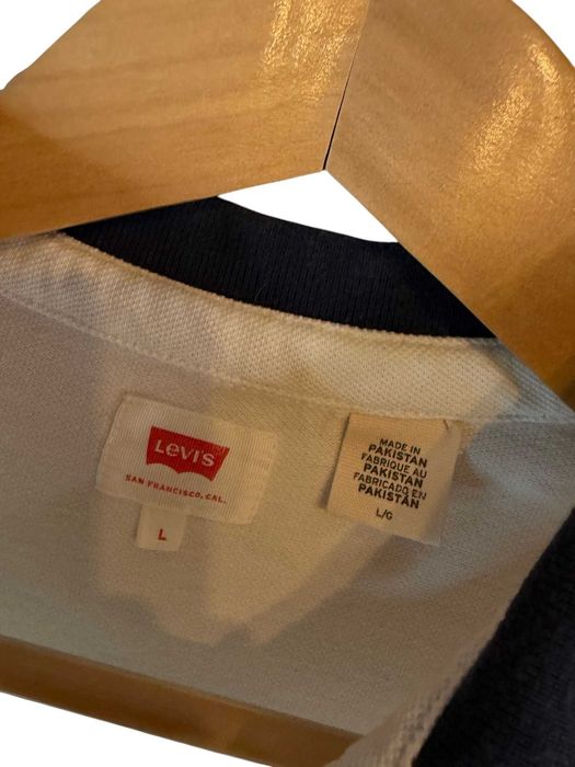 Koszulka polo Levis biała z logiem l