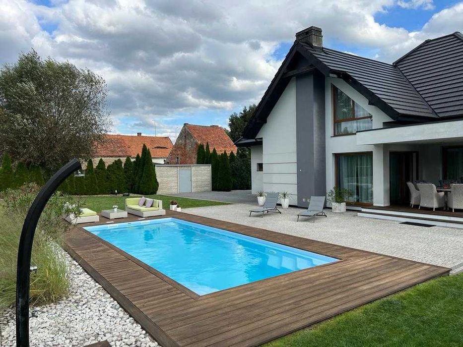 Basen gotowy poliestrowy Lord 6,50 x 3,70 ogrodowy niecka Producent !