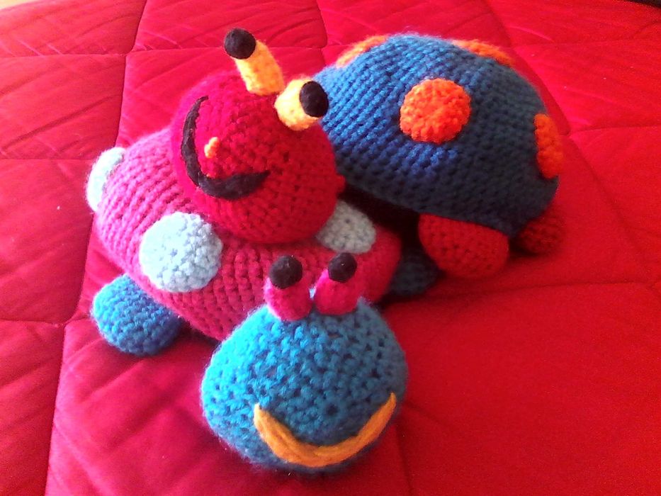 BONECOS AMIGOS do AMBIENTE de crochet feitos à mão - TARTARUGAS