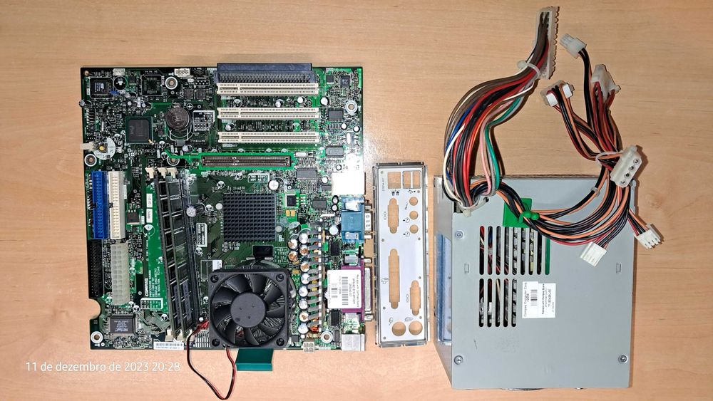 Bundle Retro, Motherboard+Processador+Cooler+RAM+Fonte alimentação