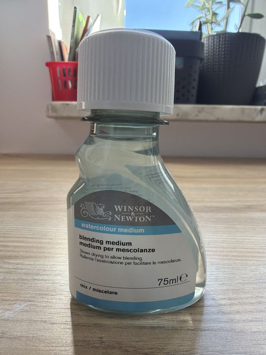 Winsor&Newtorn Blending medium - medium akwarelowe spowalniające wysychanie. NOWE