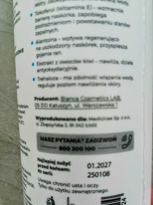 Balsam emolientowy do ciała 400ml skóra wrażliwa atopowa podrażniona