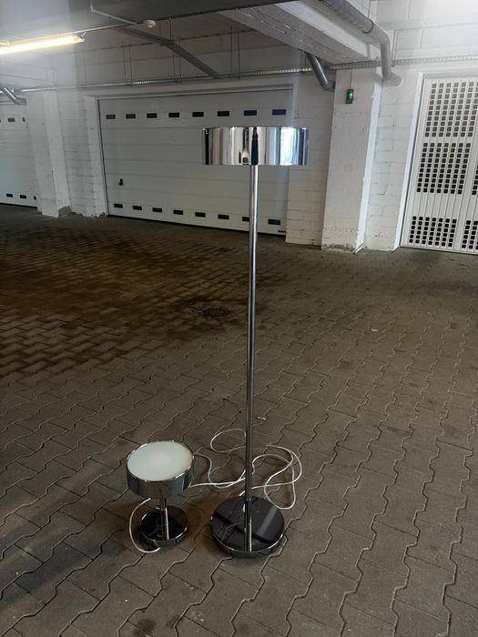 IKEA STOCKHOLM 2017 komplet lamp podłogowa + stołowa, chrom