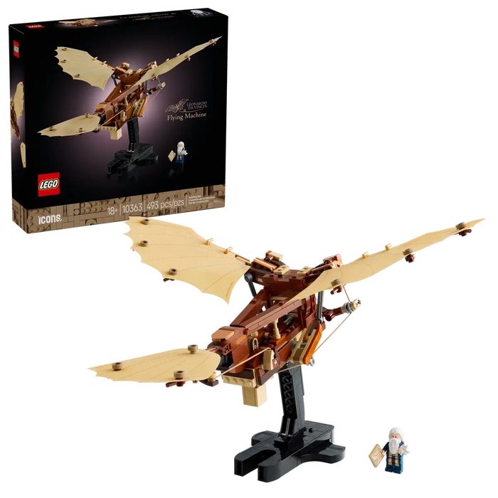 LEGO Icons Maszyna latająca Leonarda da Vinci 10363. LEGO