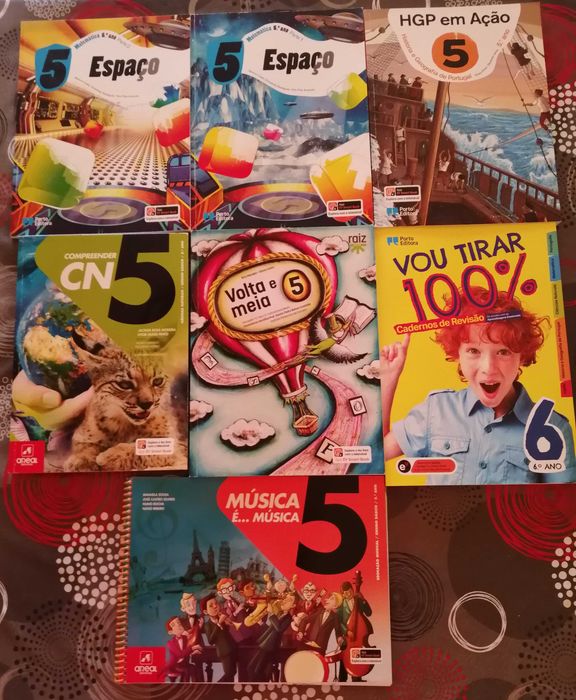 Livros /Manuais escolares 5°ano