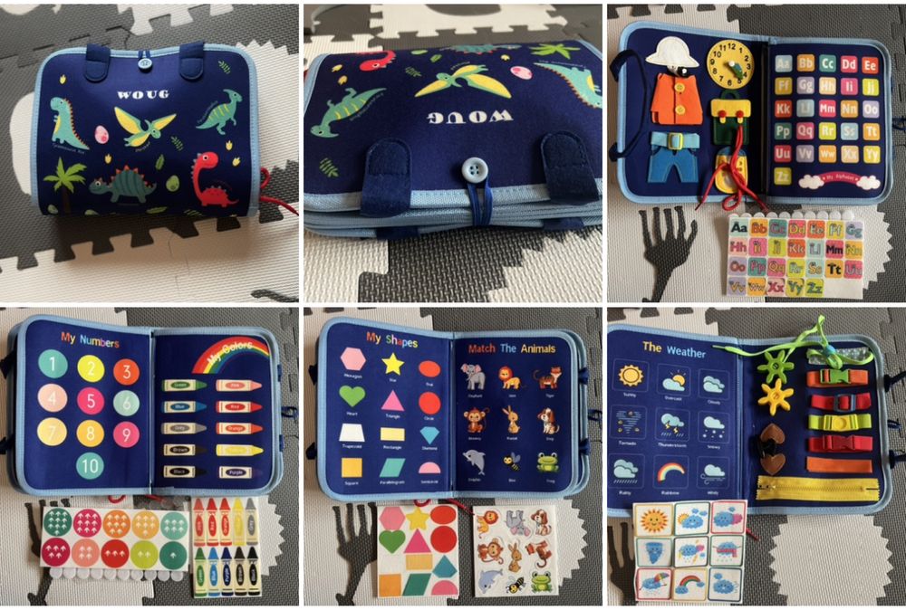 Książka montessori + manipulacyjna z filcu