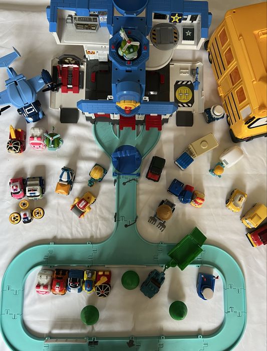 База поли робокар ( автобус скуби + мобильная штаб квартира )