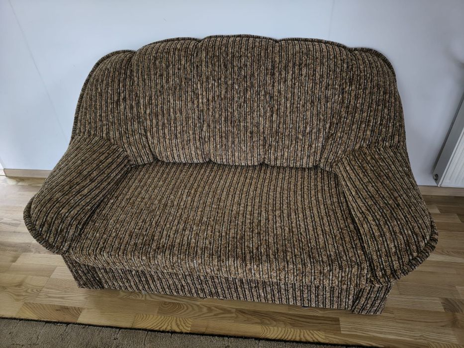 zestaw sofa rozkładana + 2 fotele