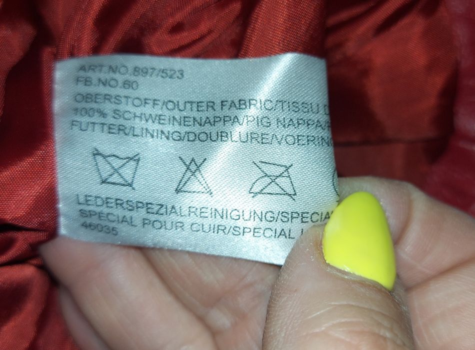 Pieknie uszyta kurtka ze skóry naturalnej L/ XL