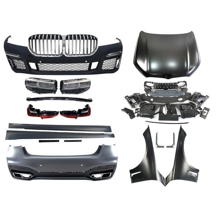 Рестайлинг 2019+ для BMW 7 Series G12 (2015-2019) Обвес M760 LCI, фары