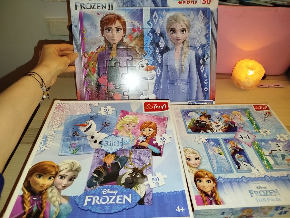 3x puzzle Kraina Lodu