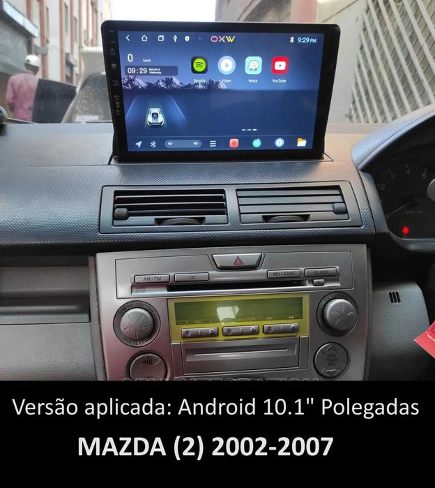 (NOVO) Rádio 2DIN • MAZDA 2 • (Desde 2002 a 2014) • Android GPS WiFi