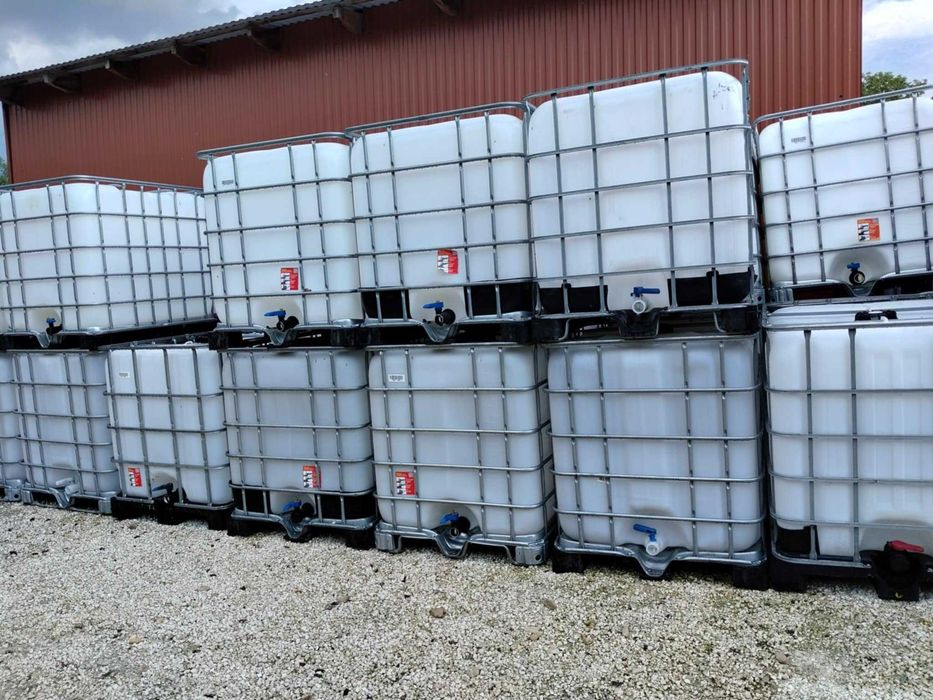 Zbiornik beczka mauzer paletopojemnik IBC kontener 1000l beczka mauzer tysiączka na wodę RSM