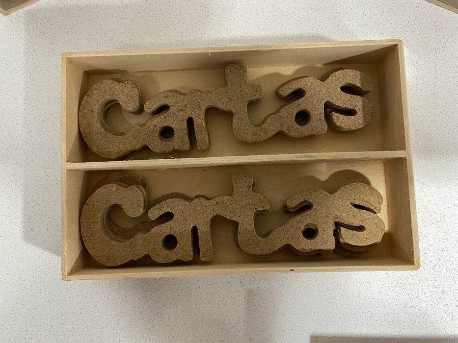 Trabalhos manuais : letras em MDF