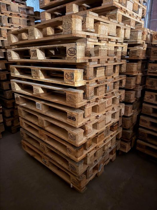 Palety euro 120x80 jasne po jednokrotnym użyciu