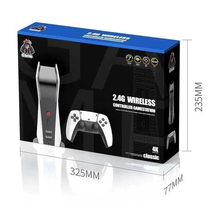 Consola Retro 3D 4K HDMI com 20.000 Jogos Incluídos e Comandos Wireless PS1 Atari NOVO