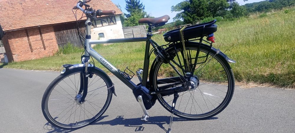 Rower holenderski elektryczny gazelle Orange comfort impulse hybrid  męski zadbany egzemplarz 400wh Nexus Magura LED