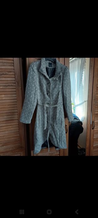 Szaro Biały płaszczyk Vero Moda