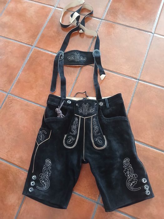Oktoberfest Lederhosen Calções
