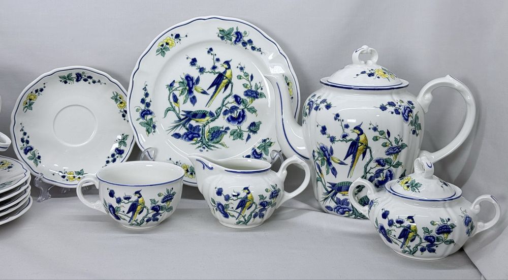 Фарфоровый чайный сервиз фирмы Villeroy Boch серия Phoenix Blay производство Германия