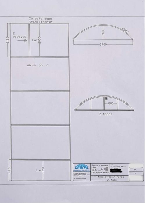 Cobertura piscina com disponibilidade imediata
