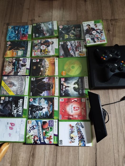 Xbox 360e cały zestaw