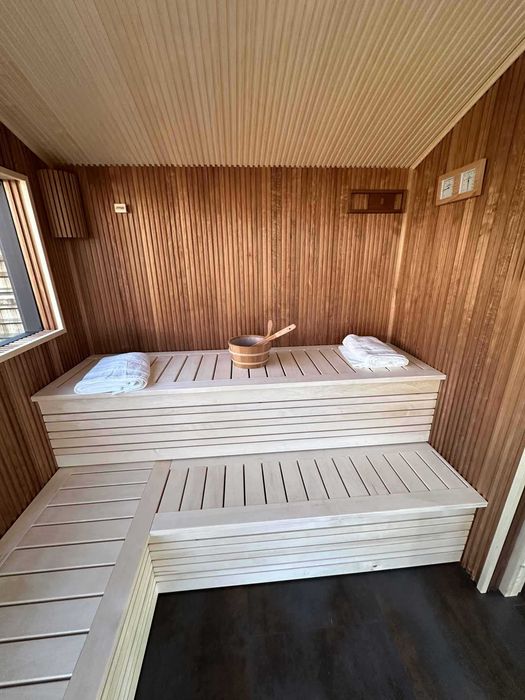 Ekskluzywna sauna fińska DUBAI III – idealna do ogrodu