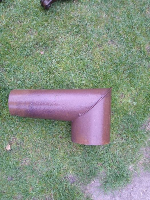 Kolano stałe spalinowe 90 stopni średnica fi 20cm rurowe rura do pieca
