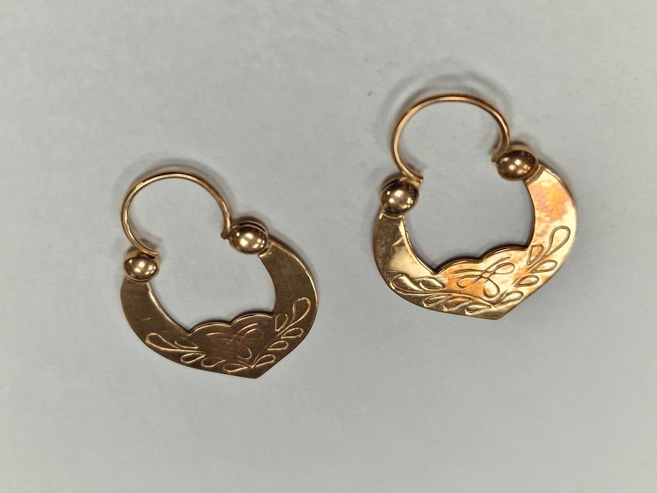 Złote kolczyki damskie/ 583/ 6.58 gram/ ZSRR/ lite/ od 1958 roku