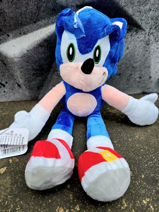 Ekstra pluszak maskotka dla dzieci Sonic niebieski nowy