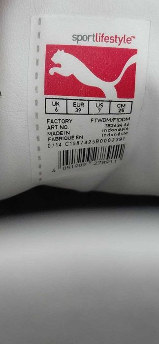 Жіночі кеди Puma Suede 39 розмір, 25см