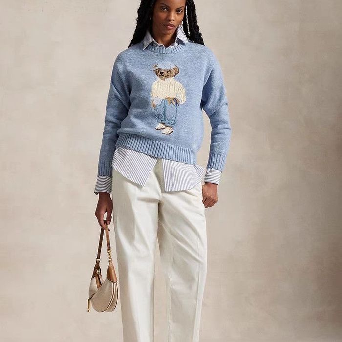 Светр Polo Ralph Lauren голубого кольору / светр поло ральф лаурен