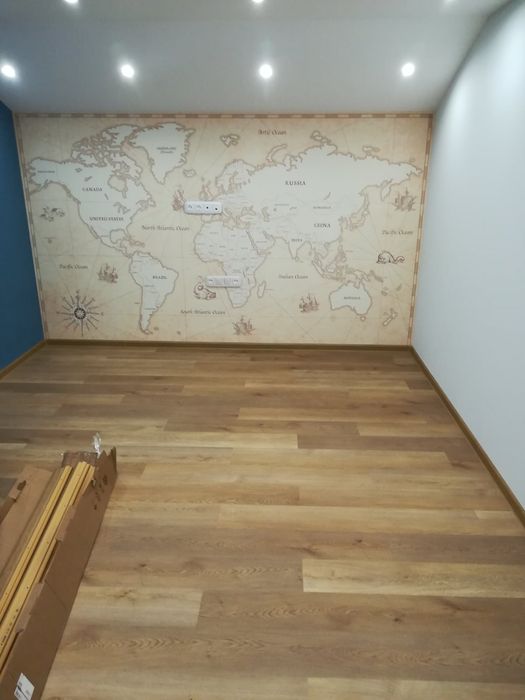 Укладка ламината, ленолиума, ковролина.