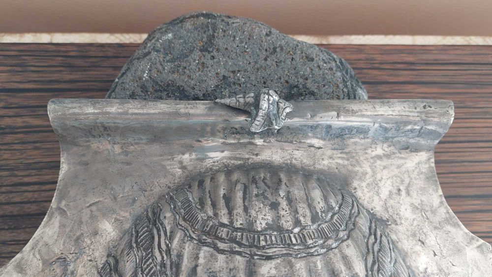 concha em estanho - antiguidade