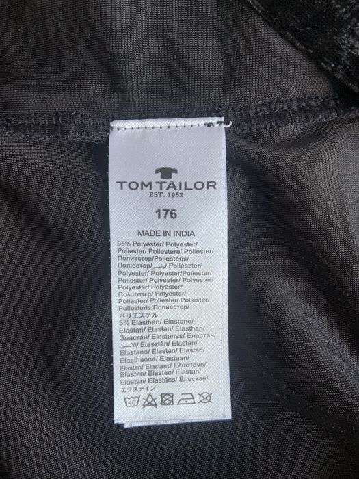 Koszulka Tom Tailor rozmiar XL/ 42 welurowa czarna szybka wysyłka