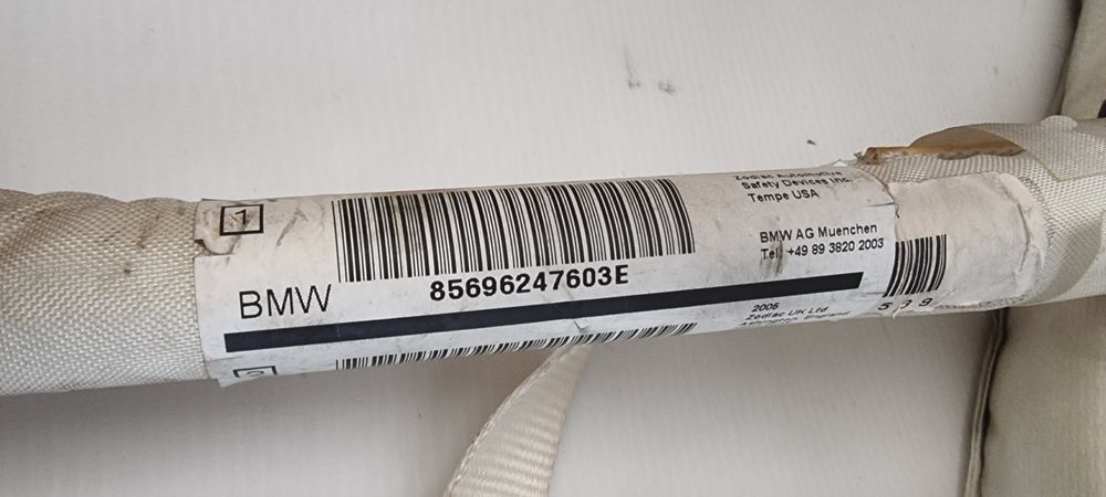 Kurtyny airbag pasażera kurtyna prawa lewa bmw e60 oryginał m5