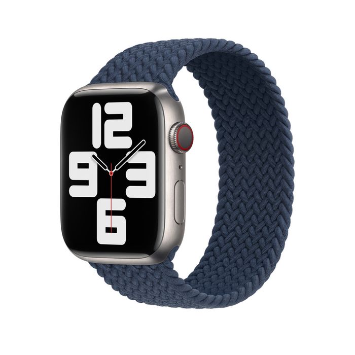 Bracelete Solo entrançada azul abissal de 44mm, para Apple Watch