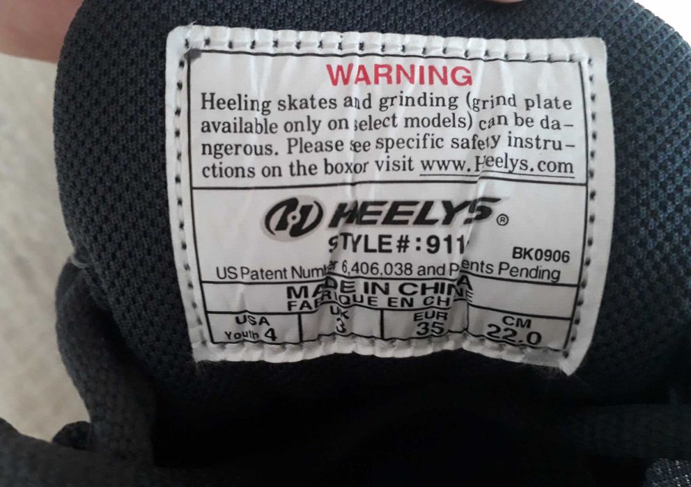 Super buty z rolką butorolki rolki Heelys rozm 35 - granatowe