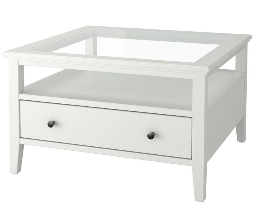 Stolik kawowy biały 80x80